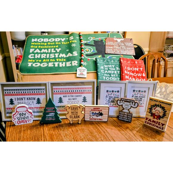 15-PC National Lampoon’s Christmas Vacation Decorating Set – Funny Holiday Decor - Picture 1 of 9